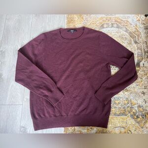 Quince plum cashmere sweater